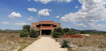 Gran obra de construcción en Salinas cerca de Sax