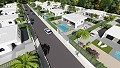 Moderne, unabhängige Villen mit privatem Pool, 3 Schlafzimmern und 2 Bädern auf einem 550 m2 großen Grundstück in Alicante Dream Homes Castalla 